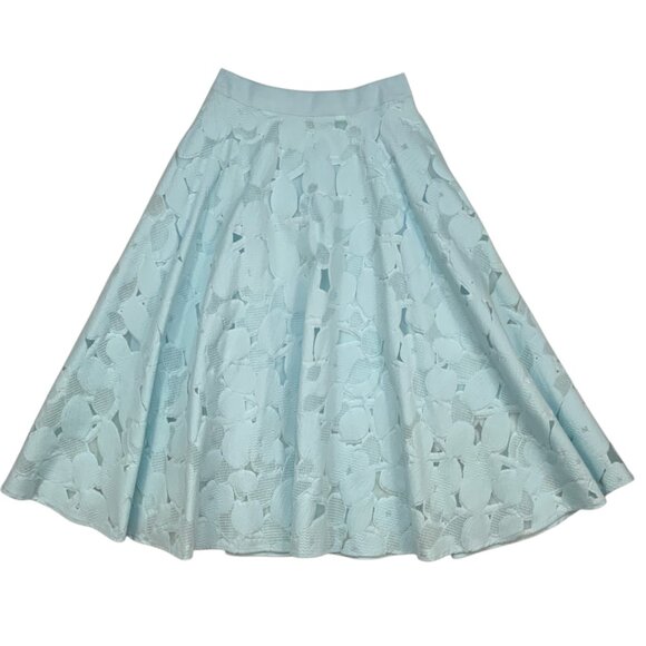 Ted Baker Dresses & Skirts - Ted Baker Quinia Skirt Ted/0 US/2 XS Burnout Sky Blue Lace